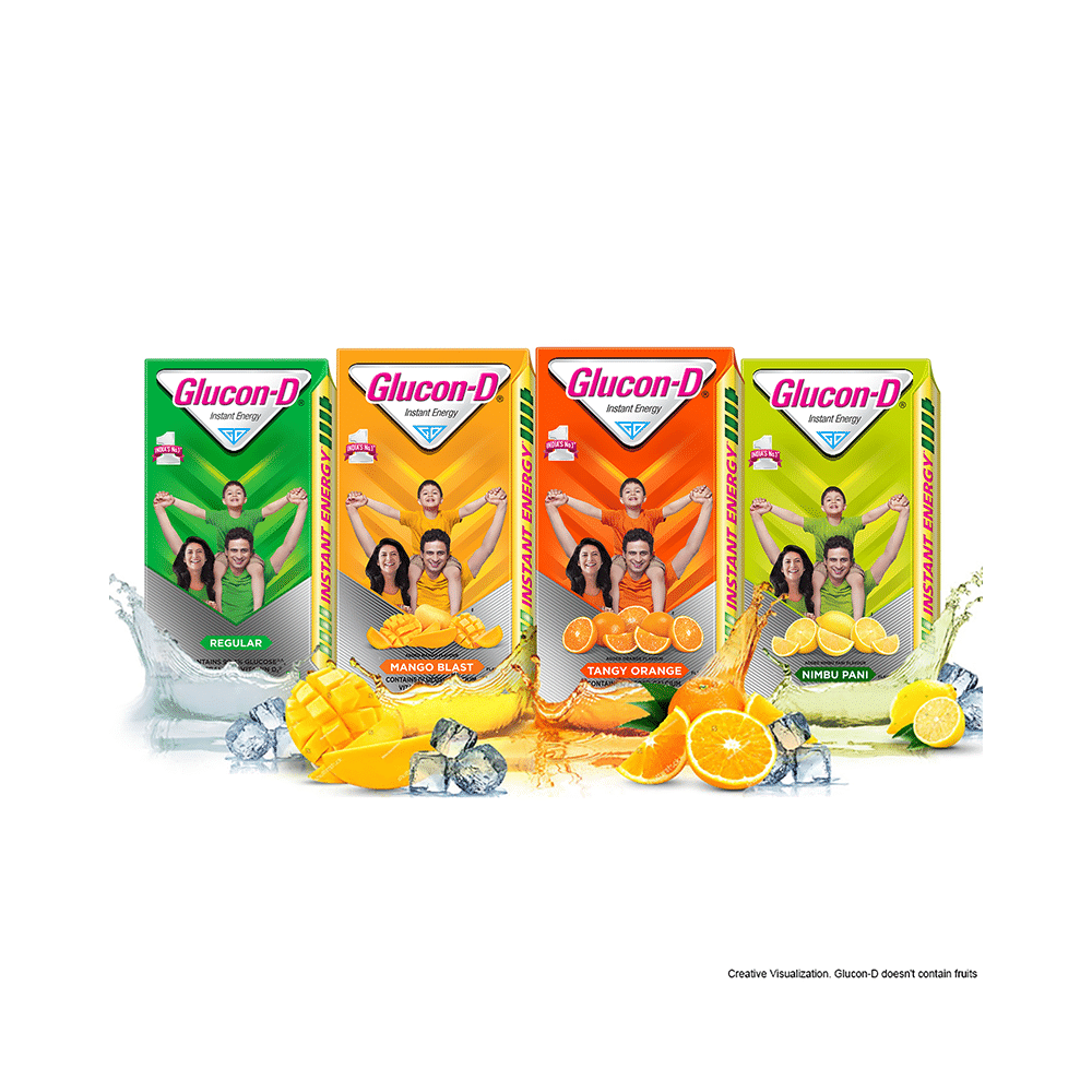 Glucon-D with Glucose, Calcium, Vitamin C & Sucrose | Nutrition Booster Powder Tangy Orange with Sipper Free - Image 10