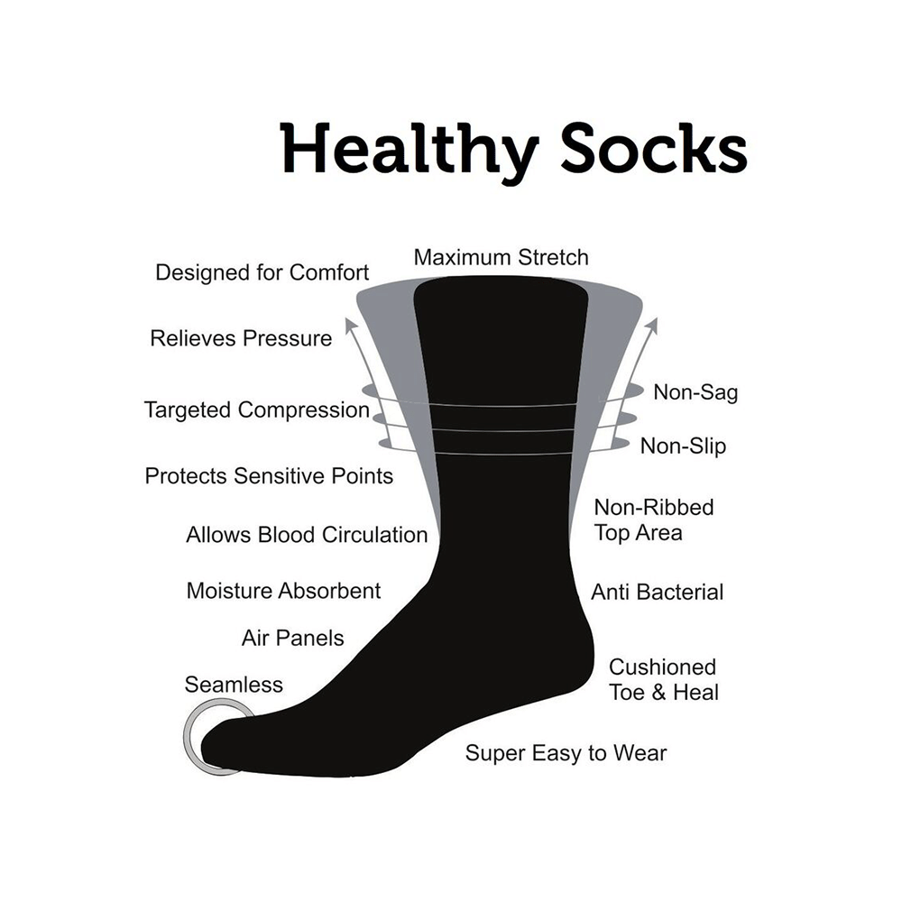 Control D Healthy Diabetic & Therapeutic Socks Cotton - Image 2