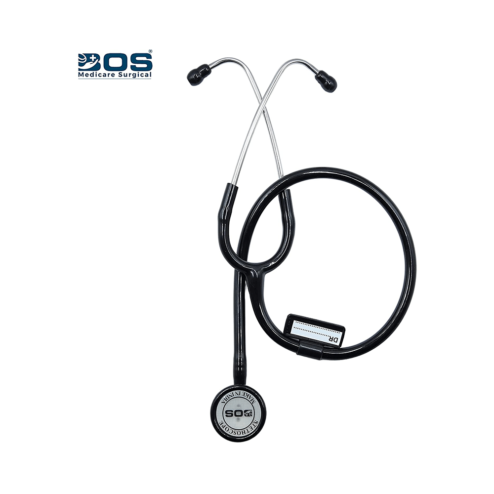 Bos Medicare Surgical Super Deluxe Aluminum (Bosm 16) Acoustic Stethoscope Black - Image 6