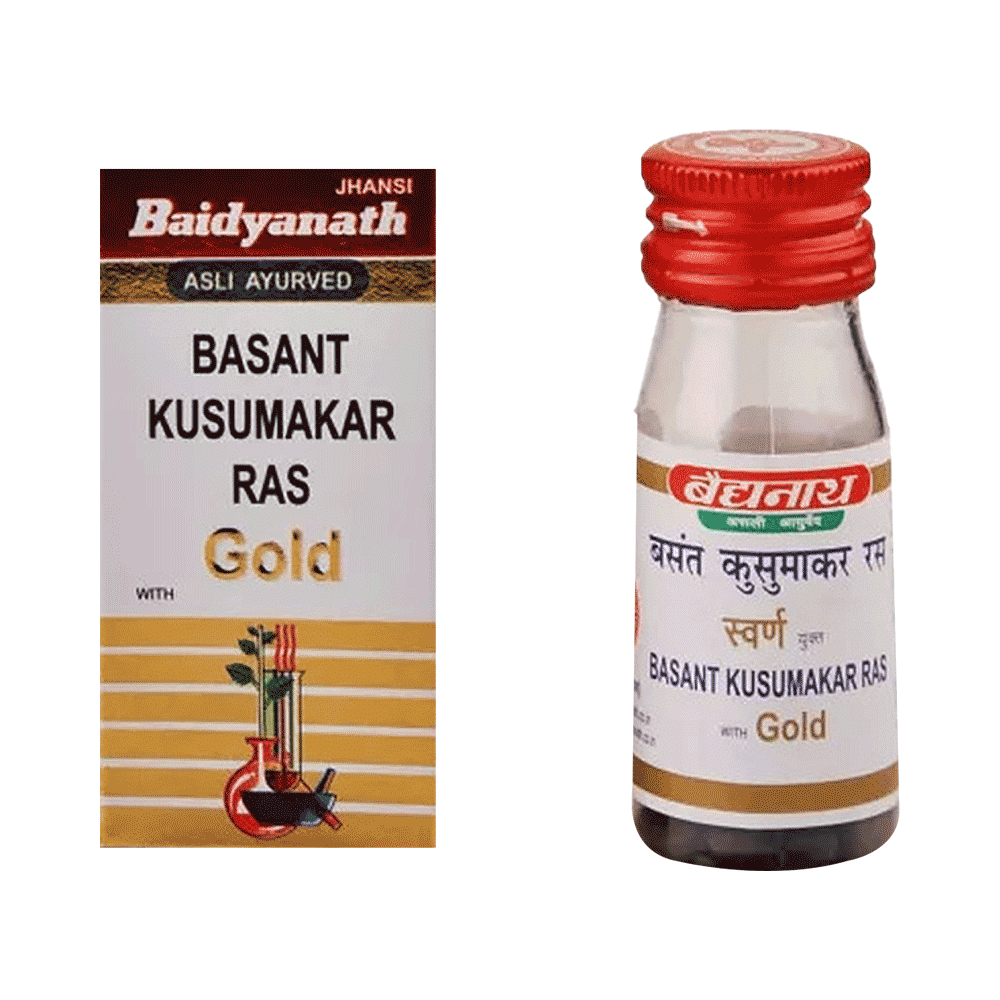 Baidyanath (Jhansi) Basant Kusumakar Ras with Gold Tablets (10 Each) - Image 3