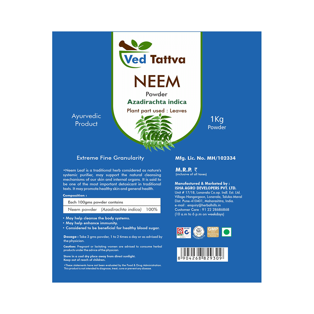 Ved Tattva Neem Azadirachta Indica Powder - Image 2