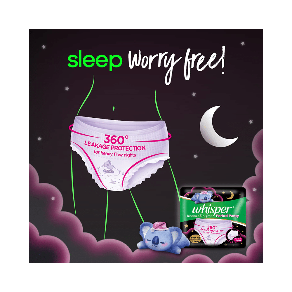 Whisper Bindazzz Night Period Panty Trial Pack M-L - Image 7