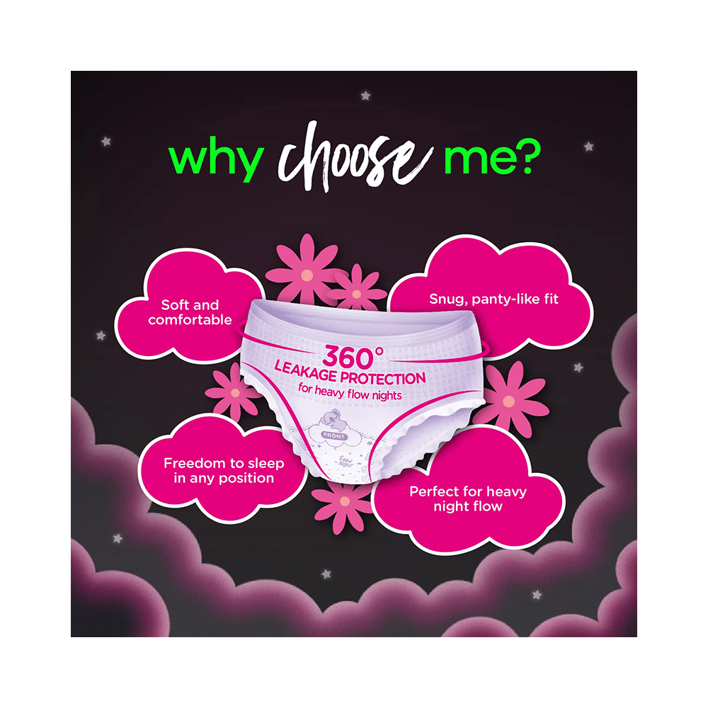 Whisper Bindazzz Night Period Panty Trial Pack M-L - Image 6