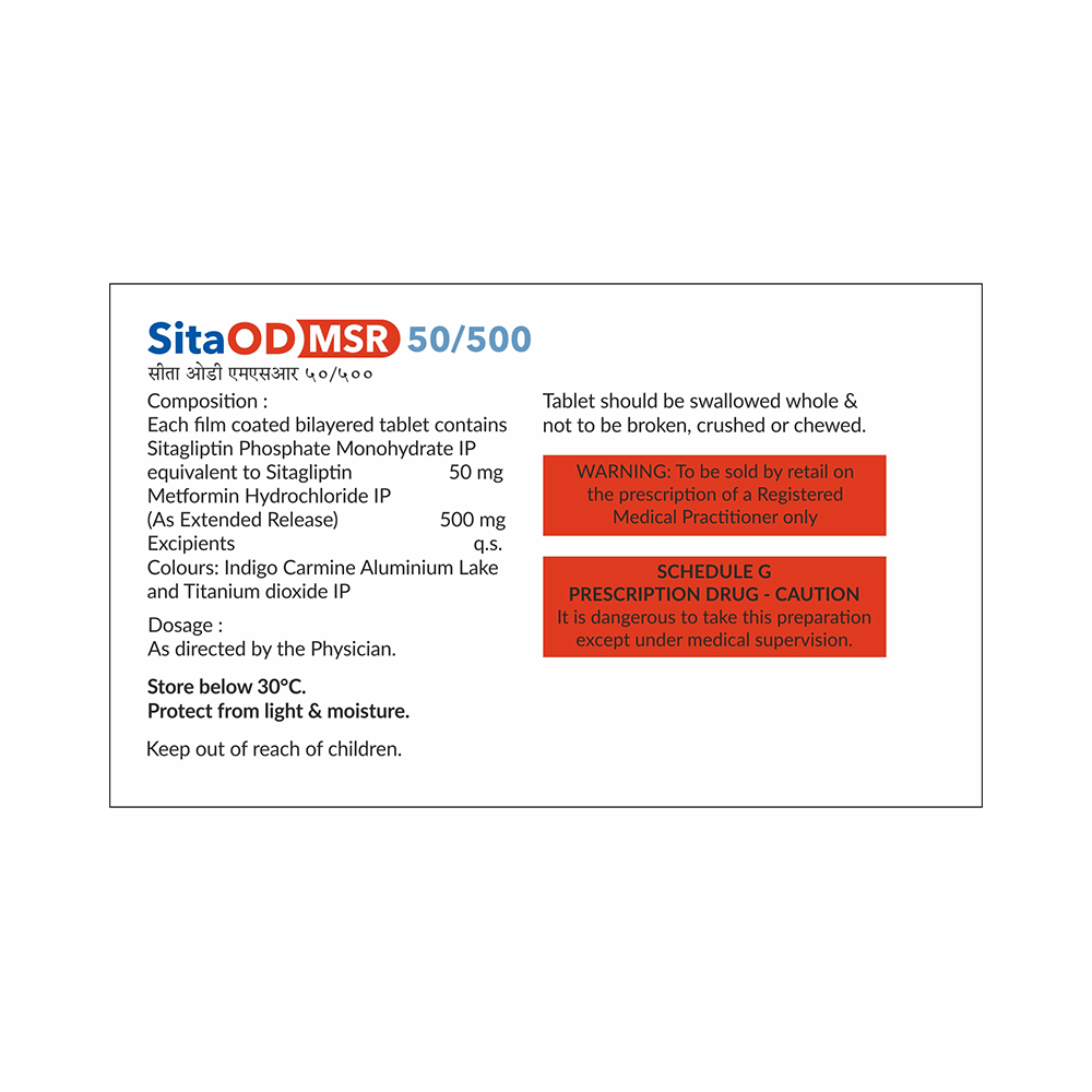 Sita OD MSR 50/500 Tablet ER - Image 2