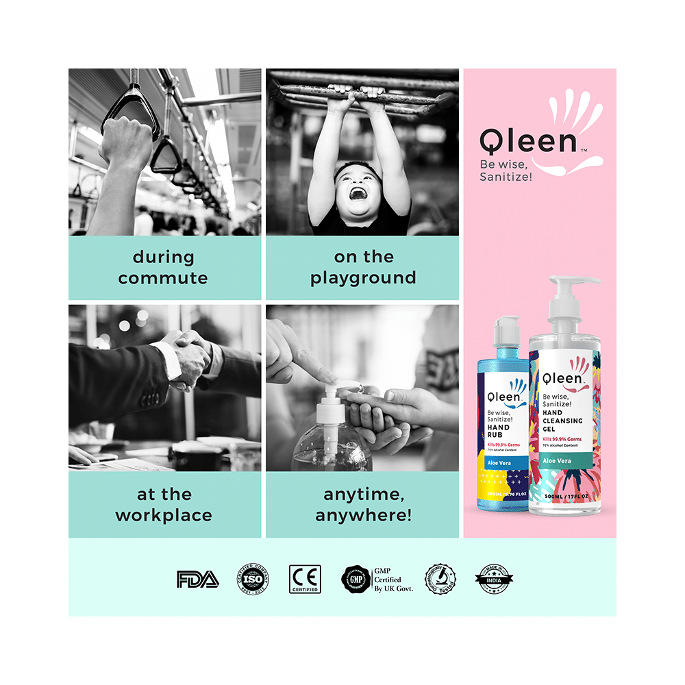 Qleen Hand Cleansing Gel (120ml Each) - Image 7