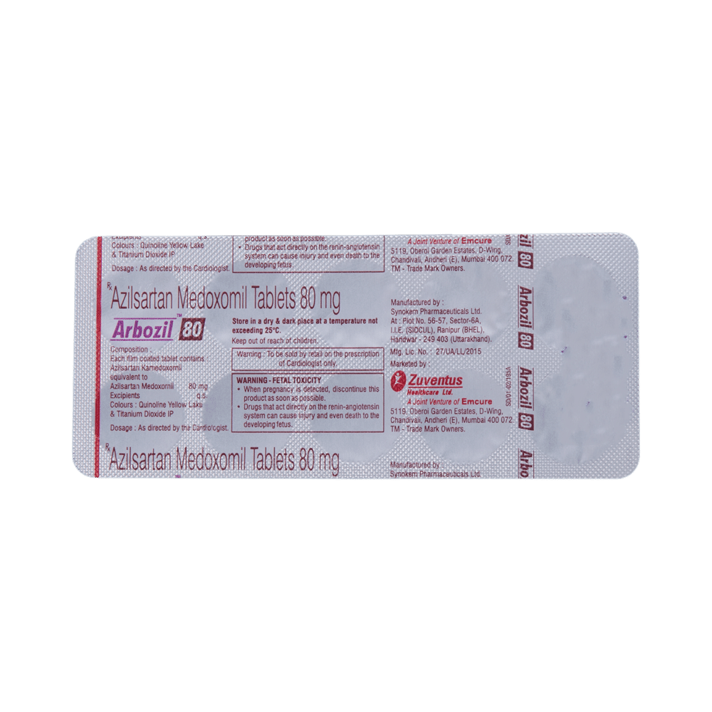 Arbozil 80 Tablet - Image 5