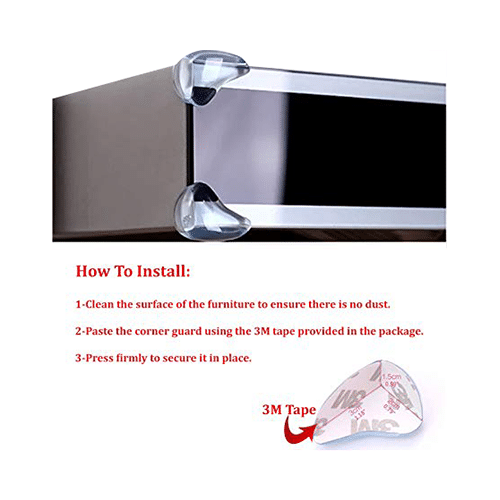 Safe-O-Kid Tear Drop Corner Caps Yellow - Image 5