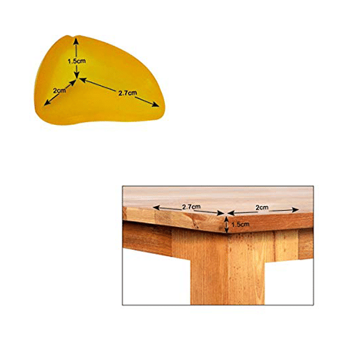 Safe-O-Kid Tear Drop Corner Caps Yellow - Image 4