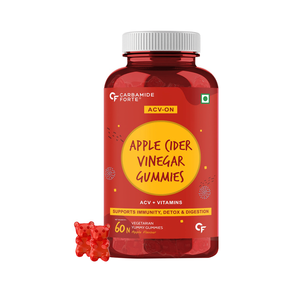 Carbamide Forte Apple Cider Vinegar (ACV) | Vegetarian Gummies for Immunity, Detox & Digestion - Image 1