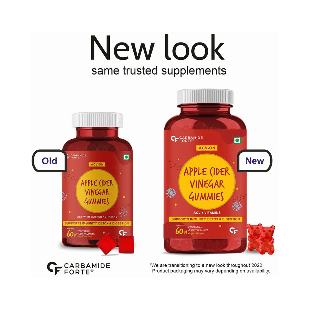 Carbamide Forte Apple Cider Vinegar (ACV) | Vegetarian Gummies for Immunity, Detox & Digestion - Image 7
