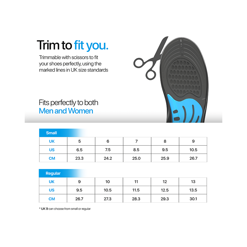 Frido Dual Gel Insoles UK 5-9 - Image 7