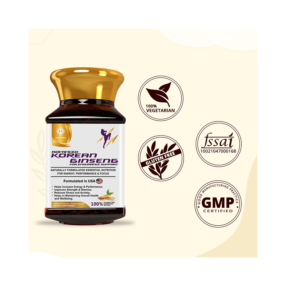 Mountainor Advanced Korean Ginseng for Endurance Support Veg Capsule - Image 3