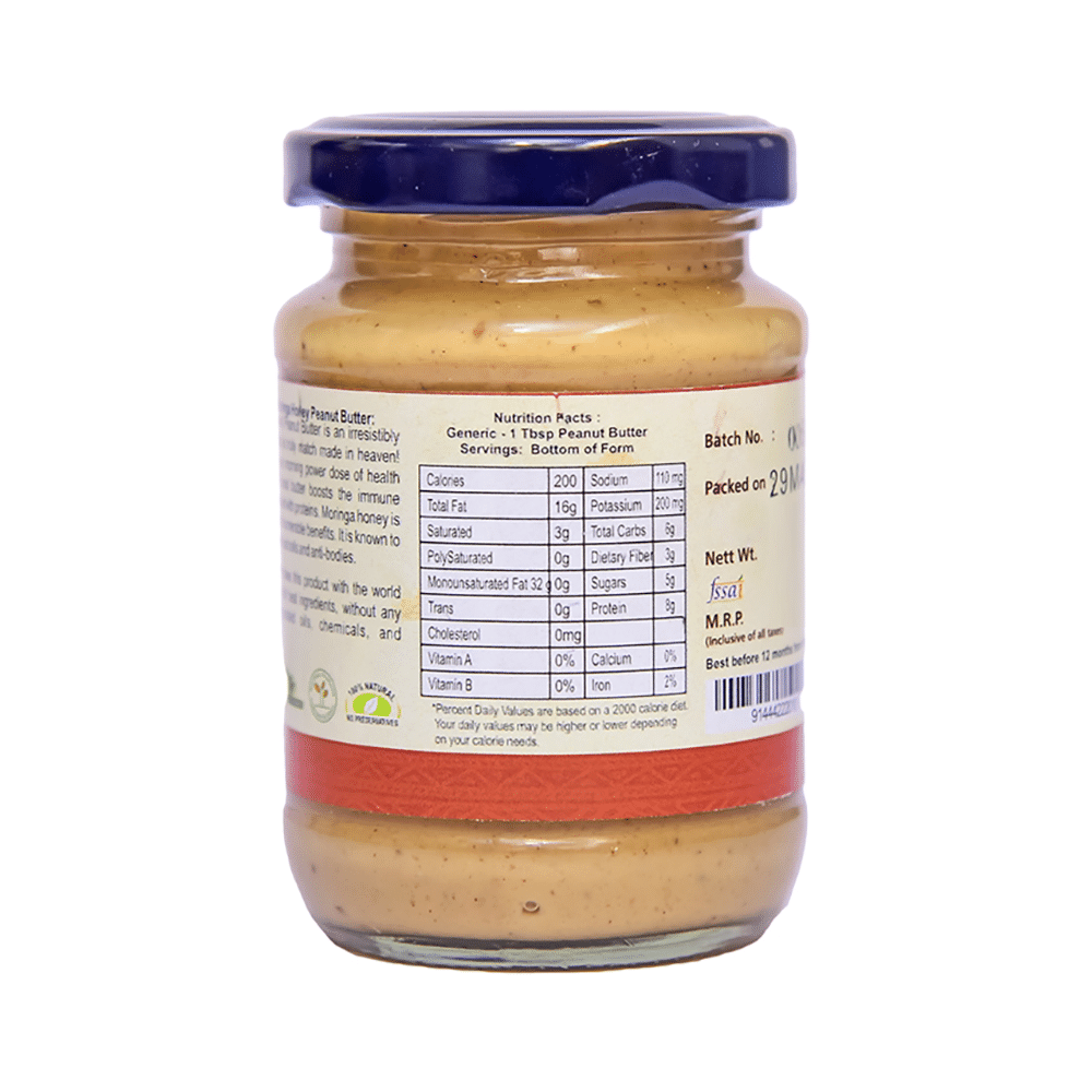 Future Organics Ayush Natural Peanut Butter Moringa Honey - Image 3