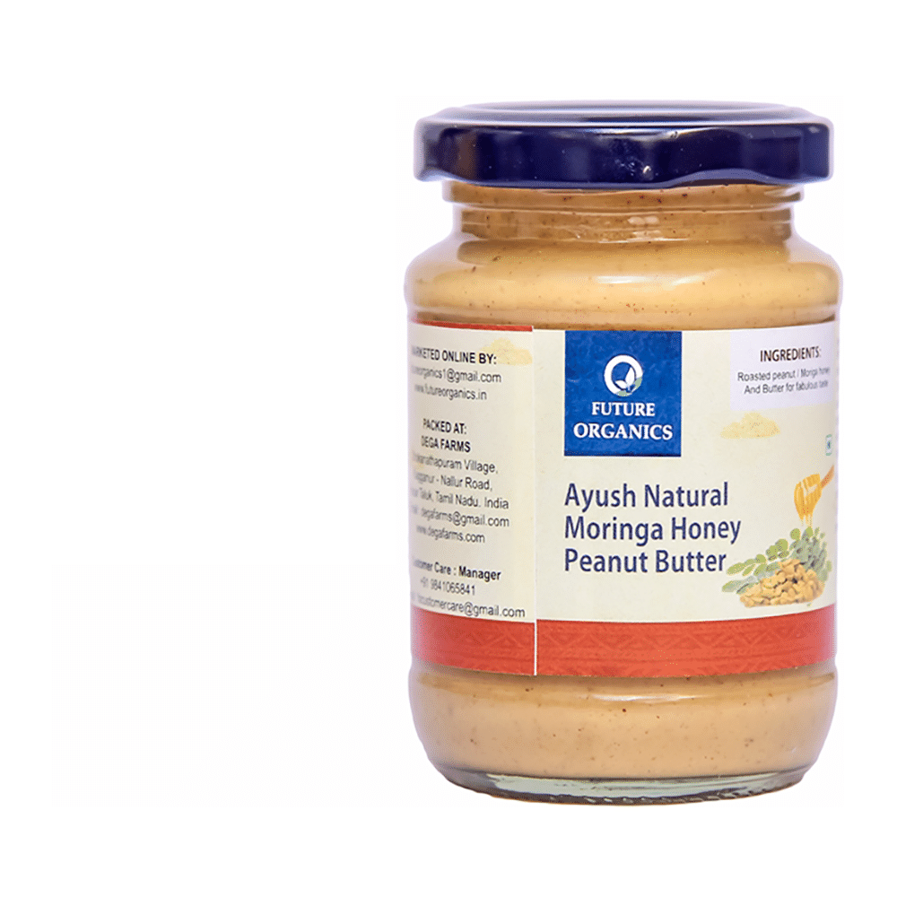 Future Organics Ayush Natural Peanut Butter Moringa Honey - Image 1