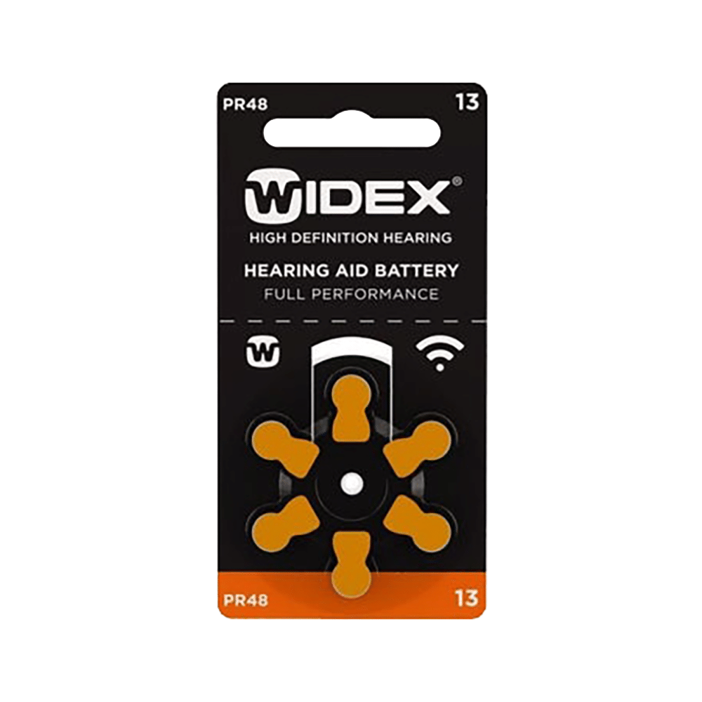 Widex Size 13 PR48 Hearing Aid Battery (6 Each) - Image 1