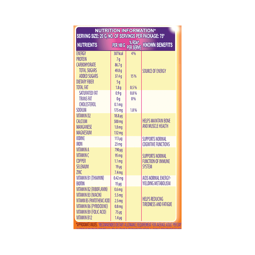 Bournvita Cadbury Bournvita with Vitamin D for Strength/Chocolate Chocolate - Image 7