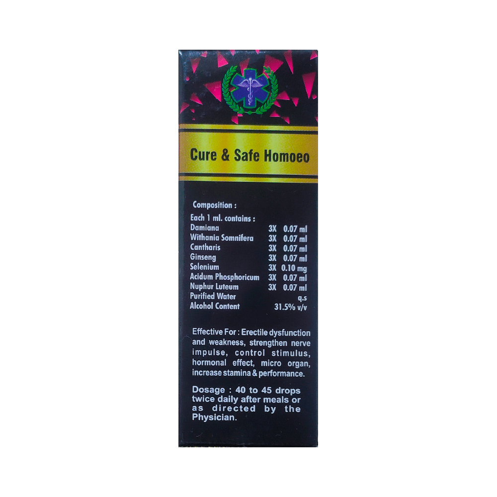 Cure & Safe Homoeo C8 Erecto Impo Oral Drops - Image 2