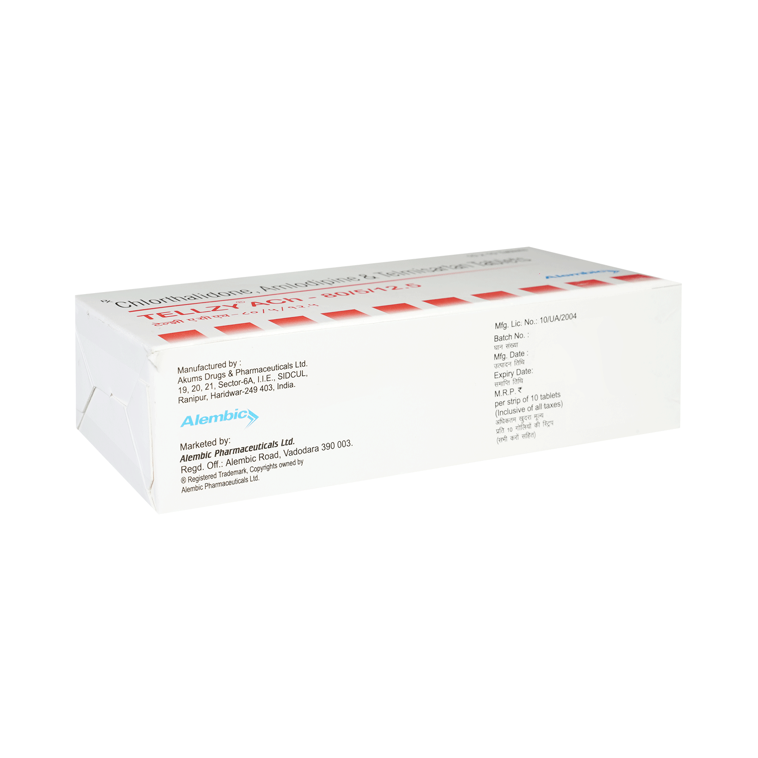 Tellzy Ach 80/5/12.5 Tablet - Image 3