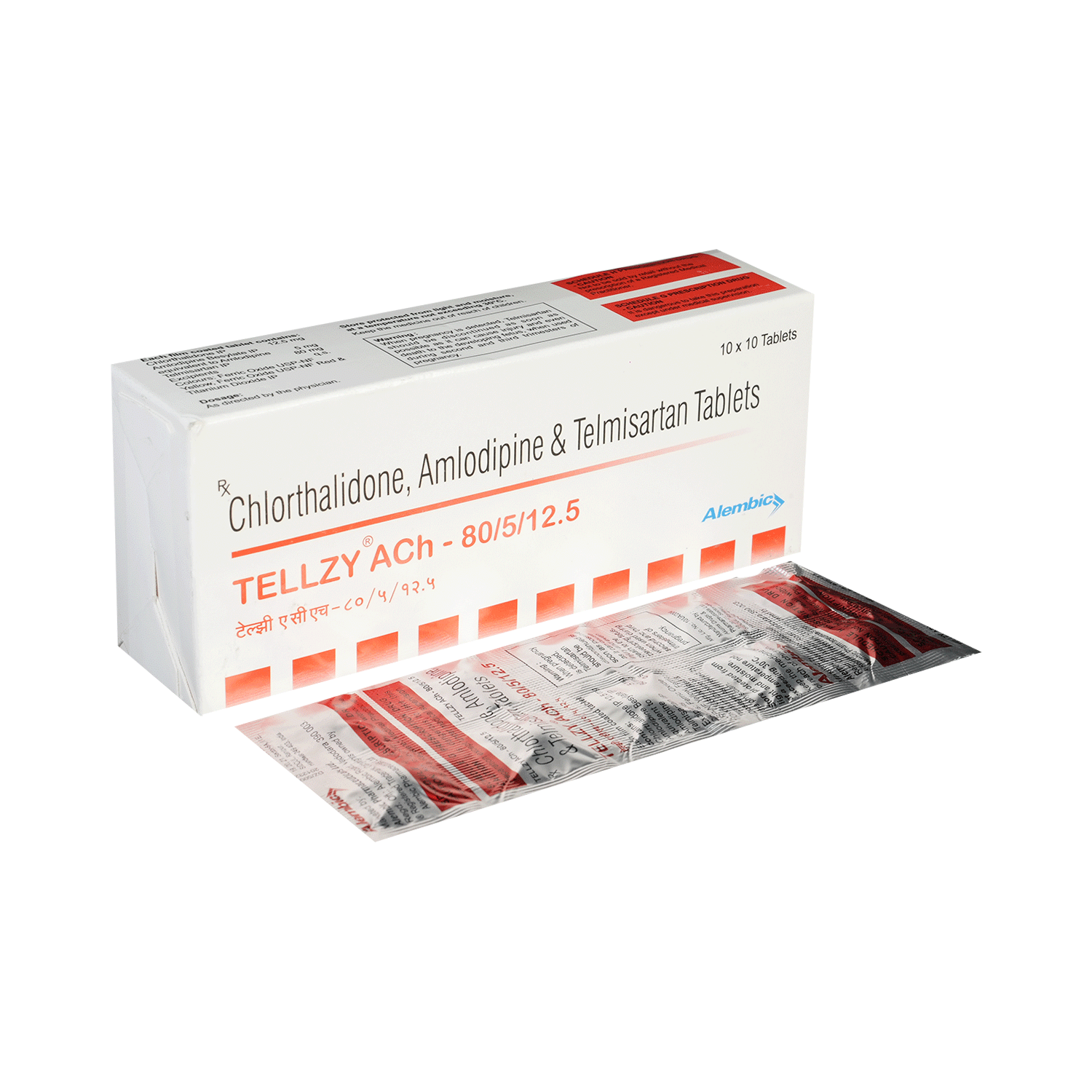 Tellzy Ach 80/5/12.5 Tablet