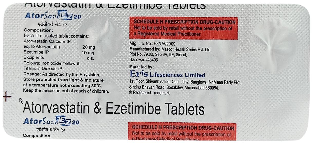 Atorsave EZ 20mg/10mg Tablet - Image 2