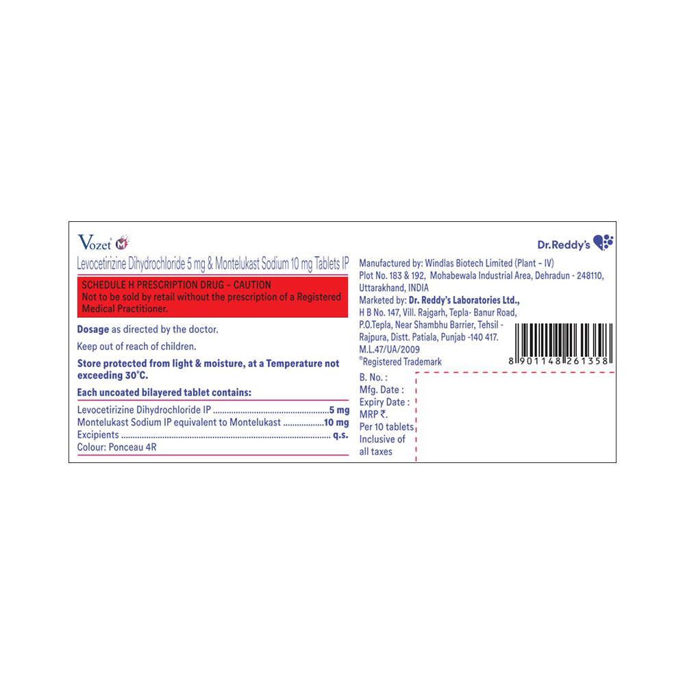 Vozet M 5mg/10mg Tablet - Image 2