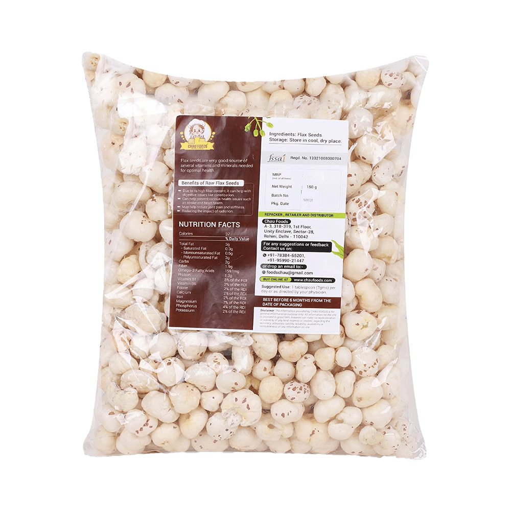 Chau Foods Combo pack of Makhana 150gm & Premium Cashew Nuts 200gm - Image 2