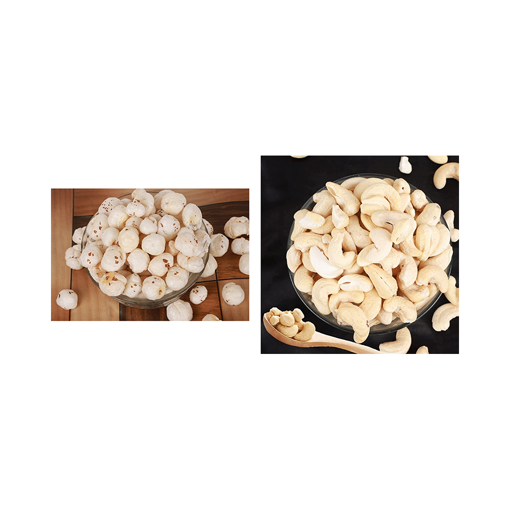 Chau Foods Combo pack of Makhana 150gm & Premium Cashew Nuts 200gm - Image 5