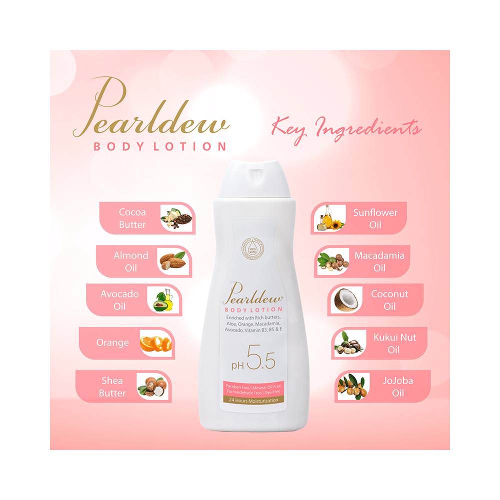 Pearldew pH 5.5 Body Lotion (200ml Each) - Image 4