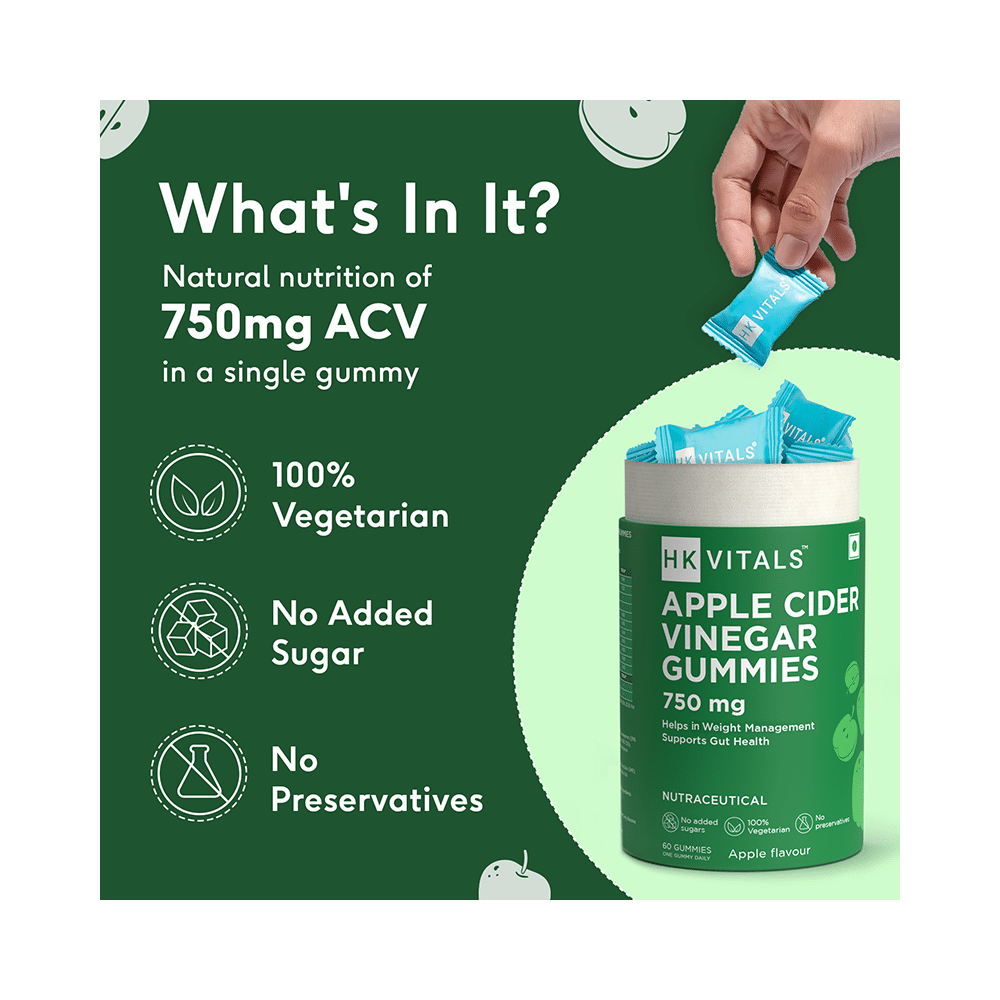 HK Vitals Apple Cider Vinegar 750mg Gummies - Image 7