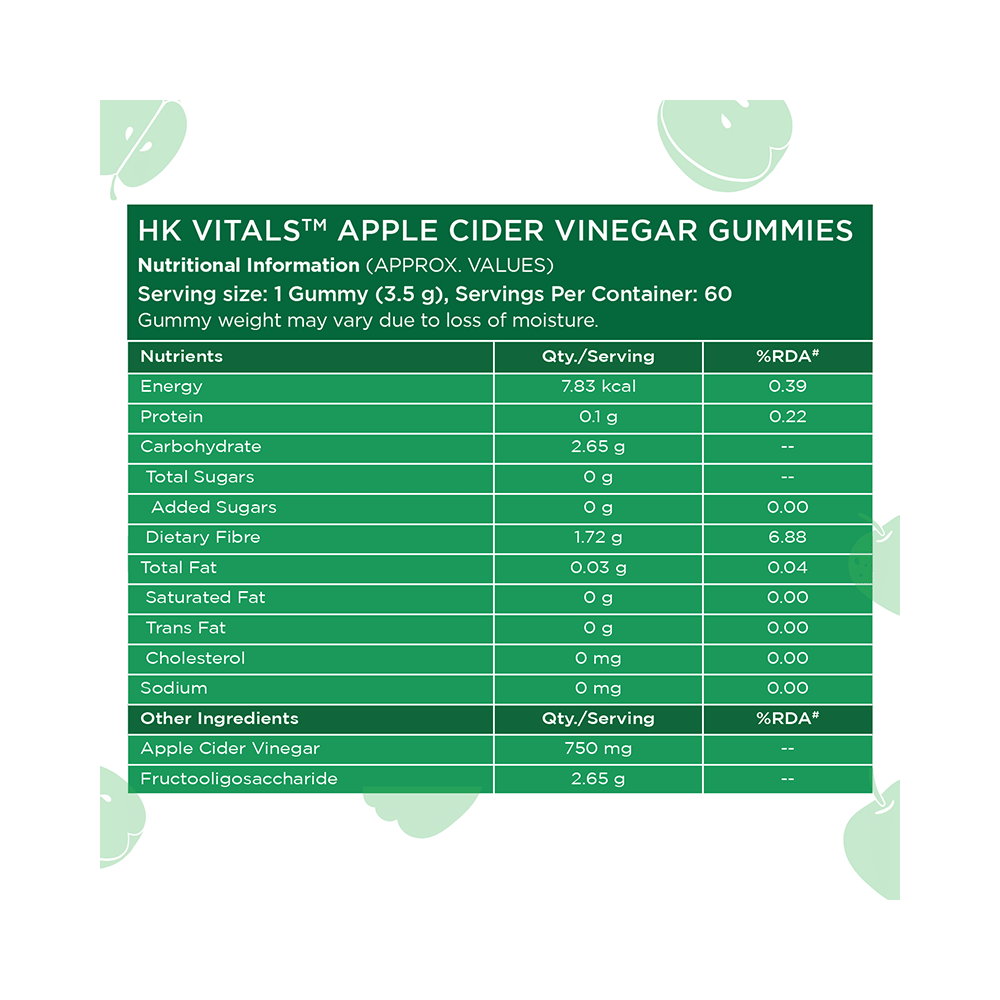 HK Vitals Apple Cider Vinegar 750mg Gummies - Image 3