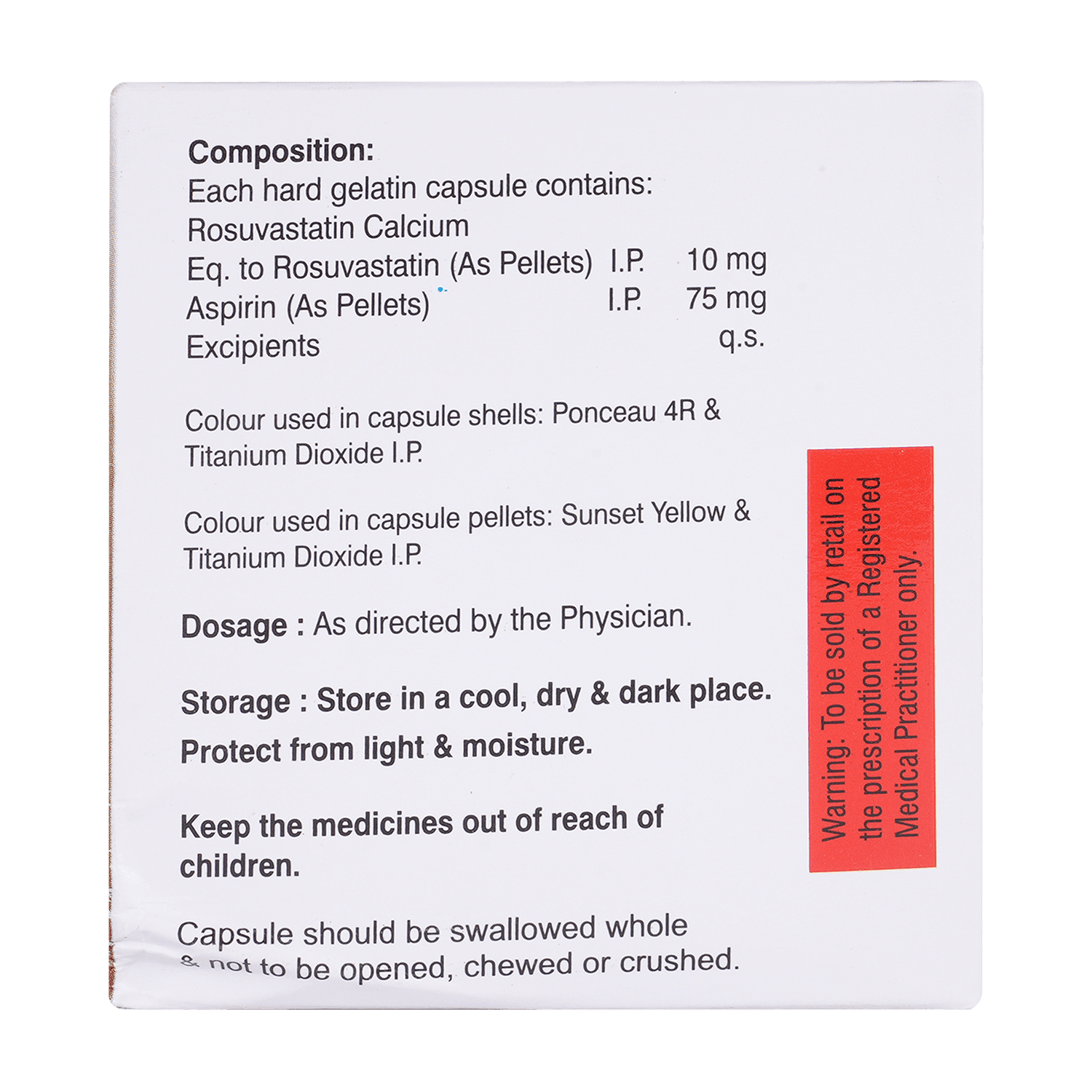 Rozutin AP 10mg/75mg Capsule - Image 3