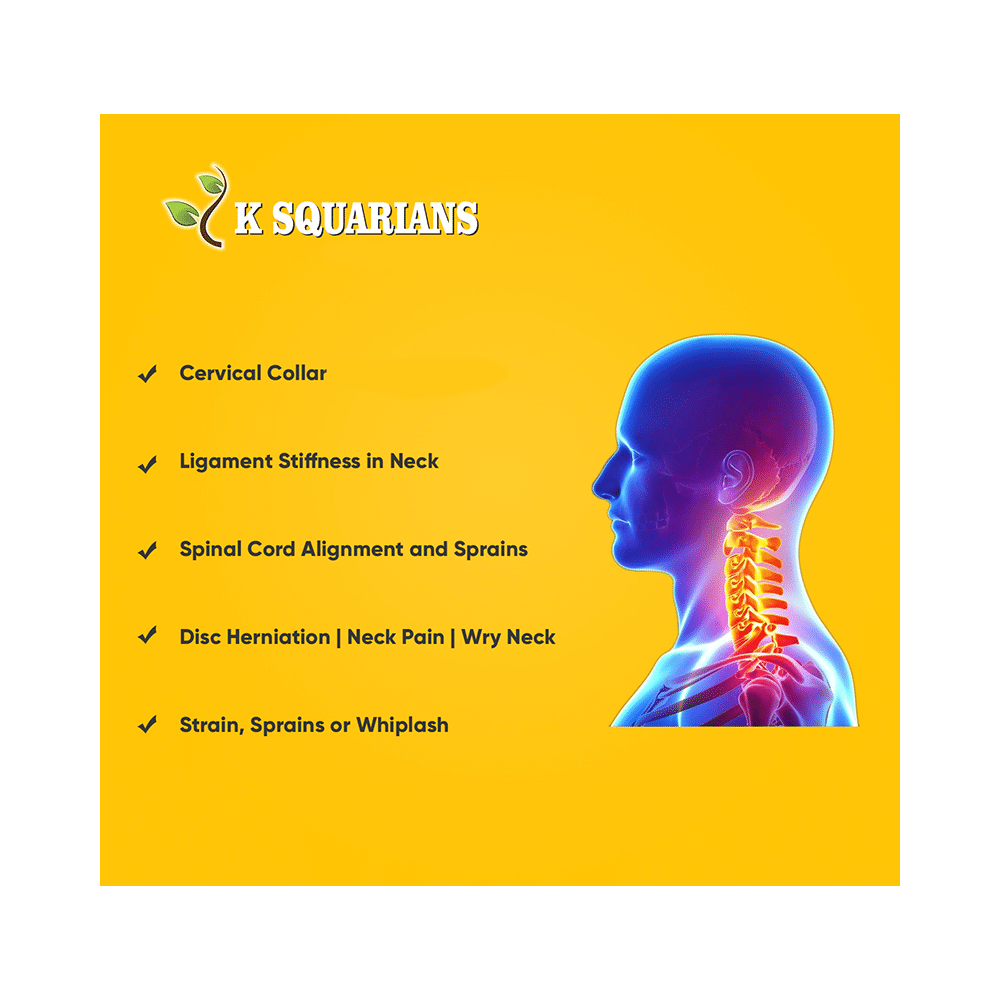 K Squarians Cervical Collar Soft With Support Extra Large - Image 7