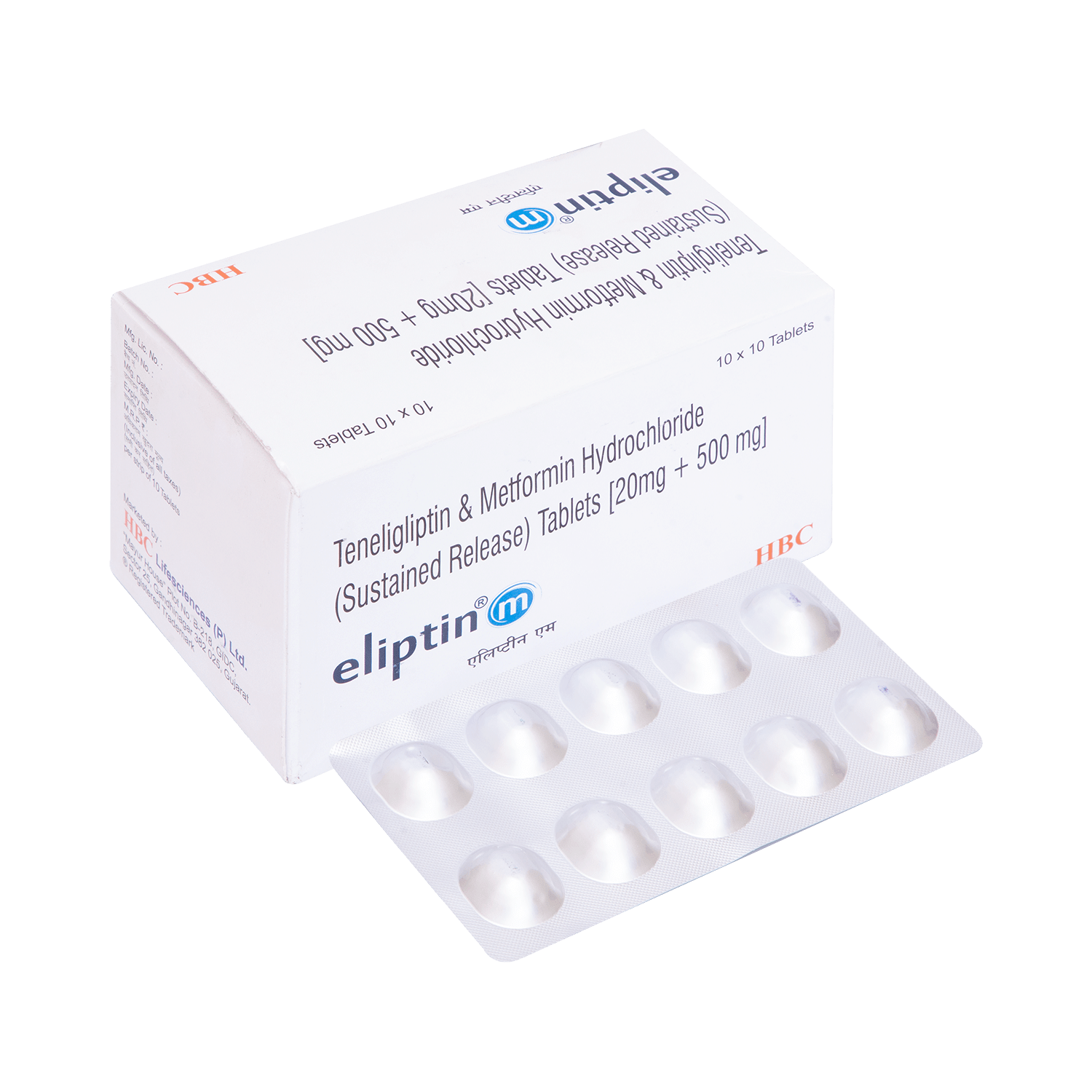 Eliptin M 500mg/20mg Tablet SR