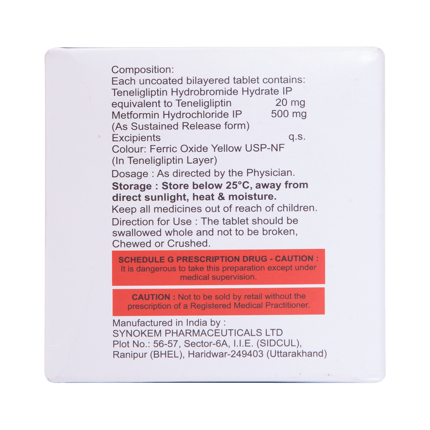 Eliptin M 500mg/20mg Tablet SR - Image 3