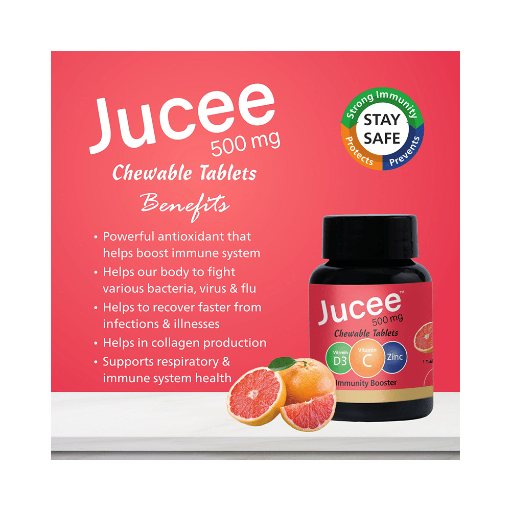 Jucee 500mg Chewable Tablet (60 Each) Delicious Grapefruit - Image 6