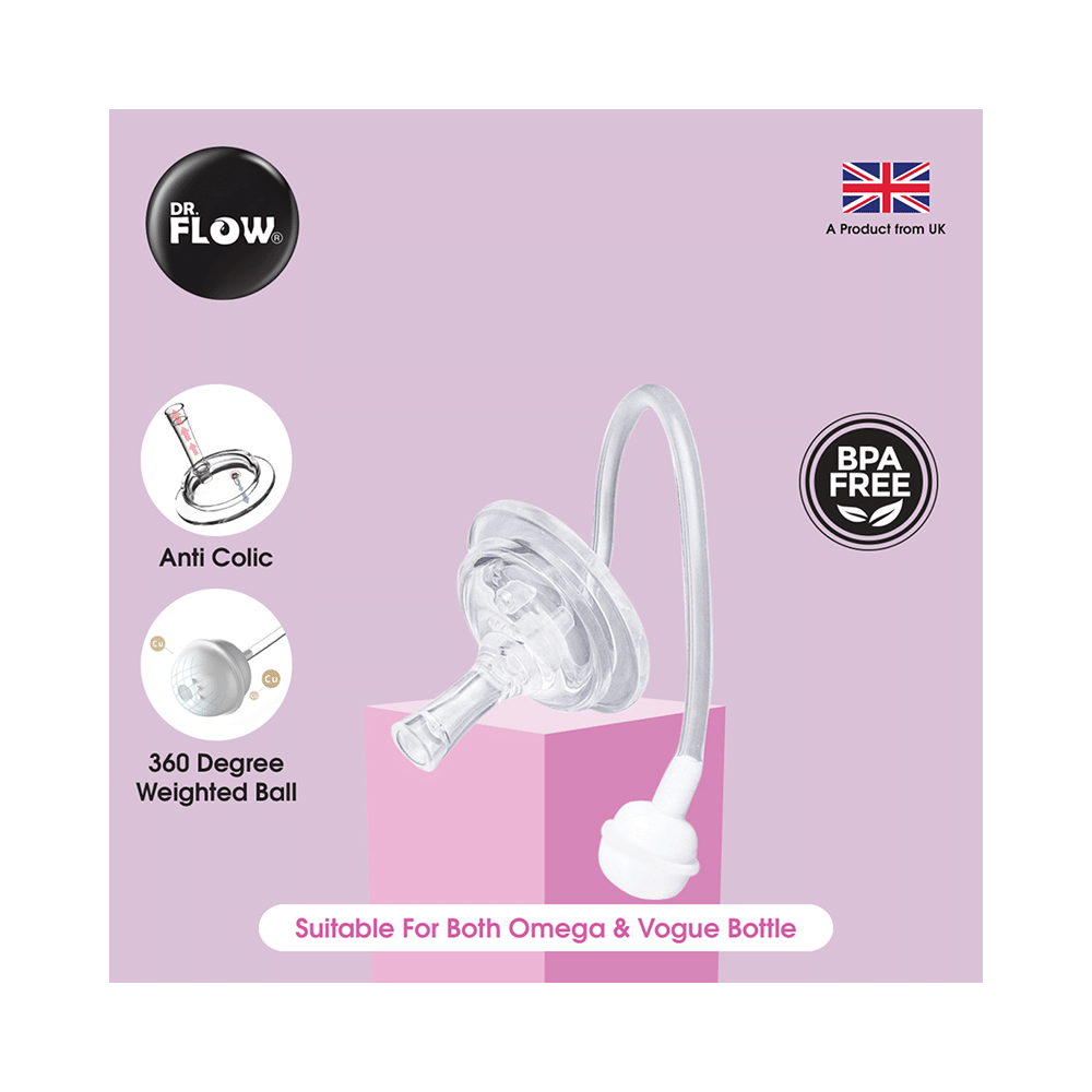 Dr. Flow DF9011 Sippy Straw Spout 6m+ Nipple - Image 7