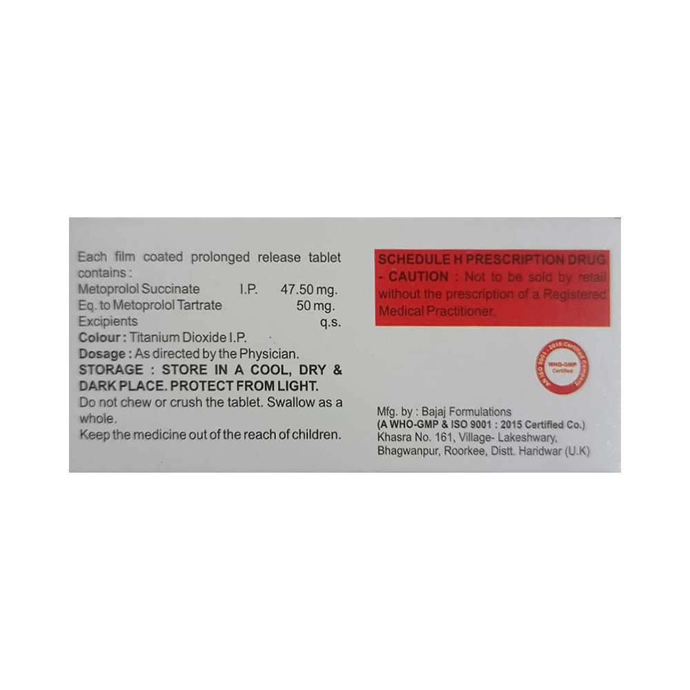 Metochas XL 50 Tablet - Image 2