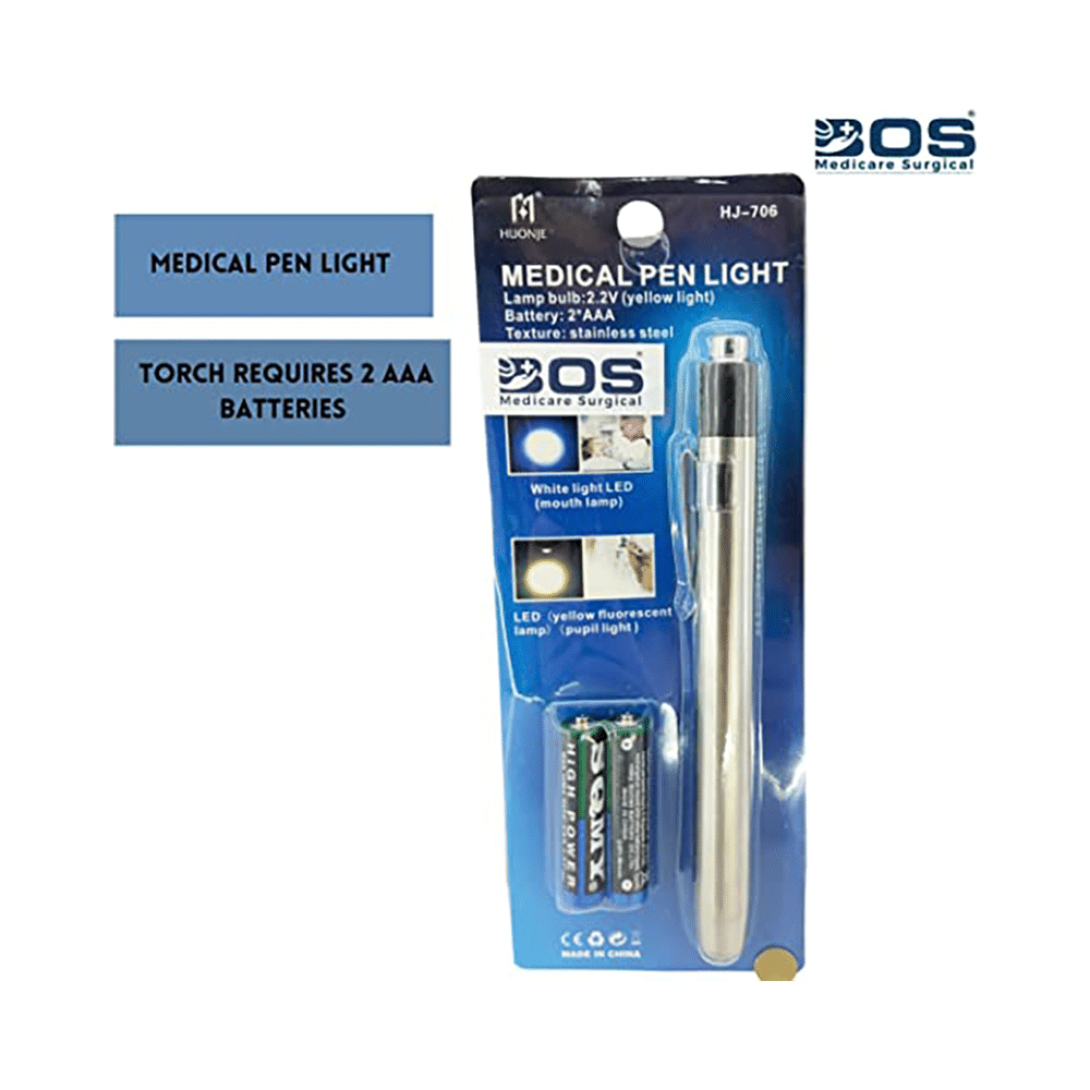 Bos Medicare Surgical Mini Medical Pocket Pen Torch (Warm Yellow Light) - Image 6