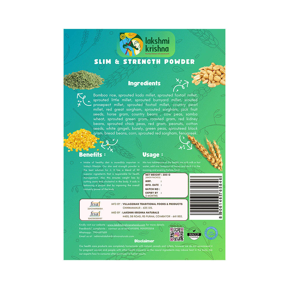 Lakshmi Krishna Slim & Strength Weight Loss Powder - Image 3