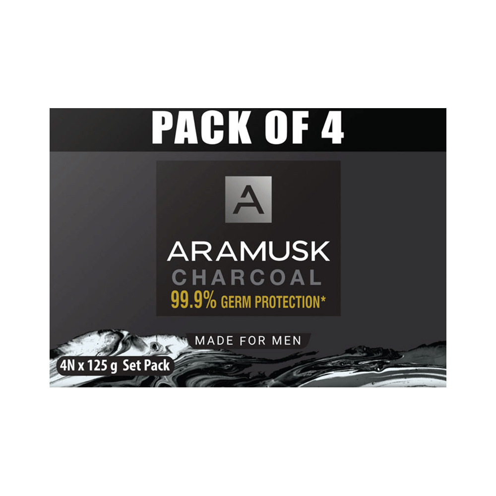 Aramusk Charcoal Soap (125gm Each) - Image 1