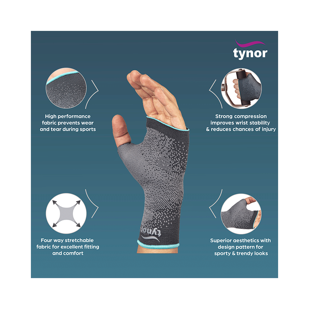 Tynor E 17 Wrist Support Urbane Medium Grey - Image 3