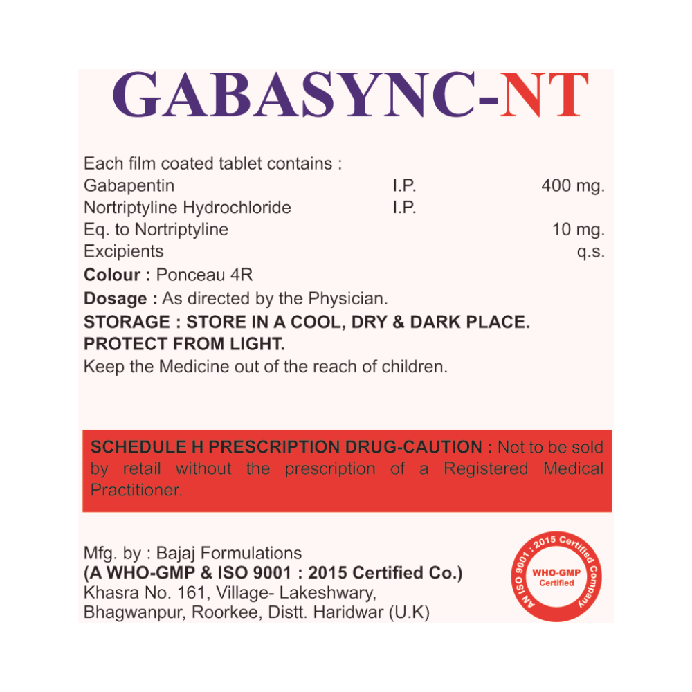 Gabasync-NT Tablet - Image 2