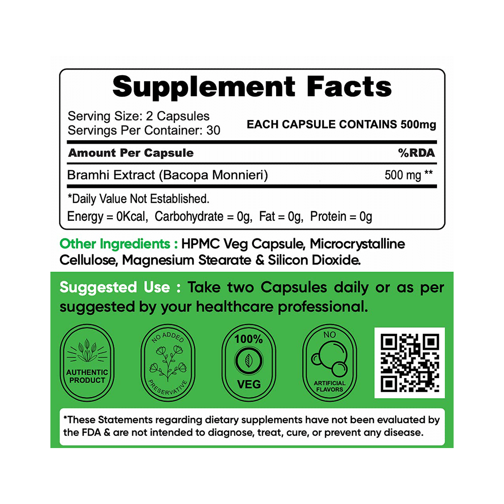 StemRx Bramhi Capsule for Stress Relief & Brain Health - Image 4