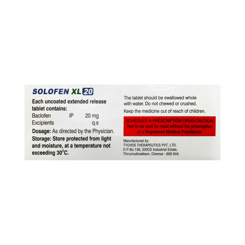 Solofen XL 20 Tablet - Image 2