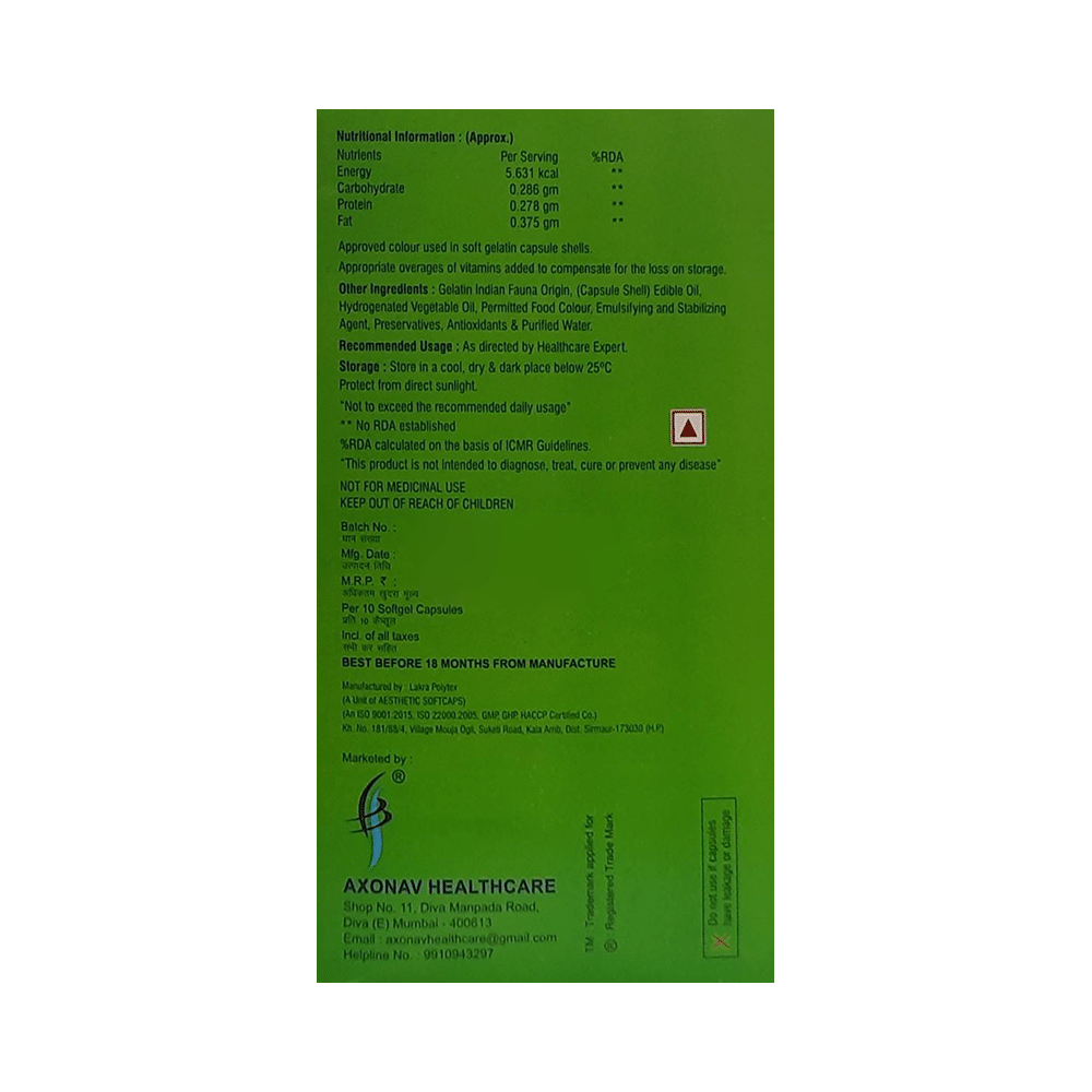 Axovit 4G Softgel Capsule - Image 3