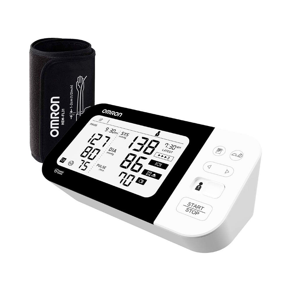Omron White HEM 7361T Blood Pressure Monitor