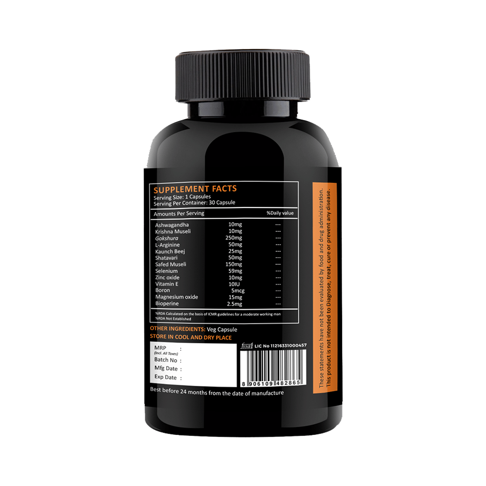 Nutracology Combo Pack of Viromex Performance Booster 30 Capsule & Erekt Power Oil 30ml - Image 7