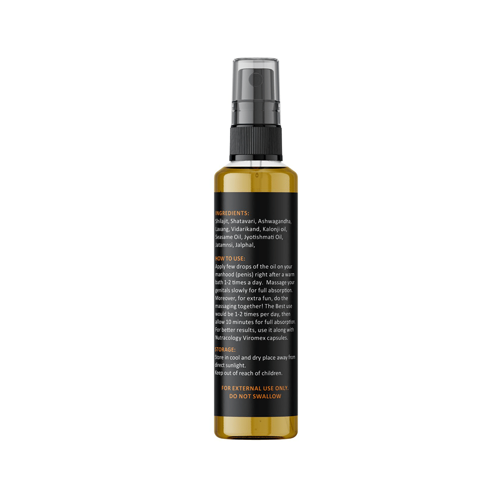 Nutracology Combo Pack of Viromex Performance Booster 30 Capsule & Erekt Power Oil 30ml - Image 5