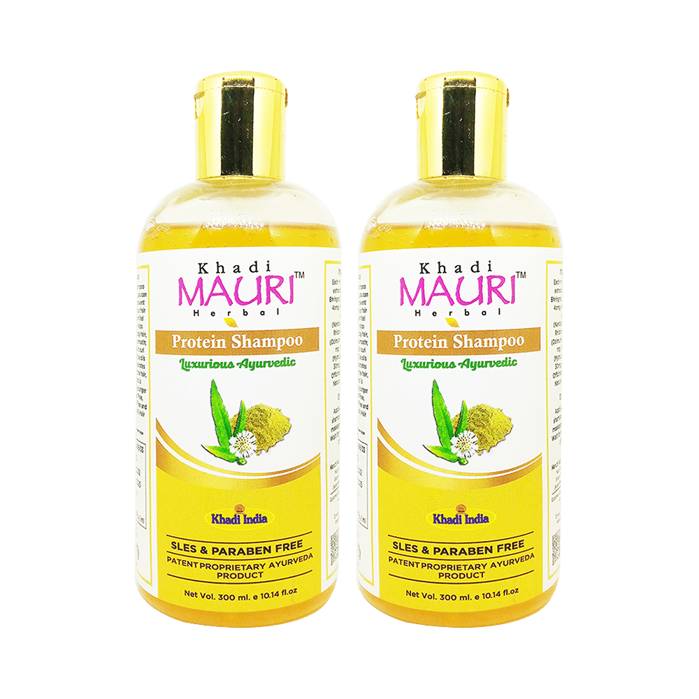 Khadi Mauri Herbal Protein Shampoo (300ml Each) - Image 1