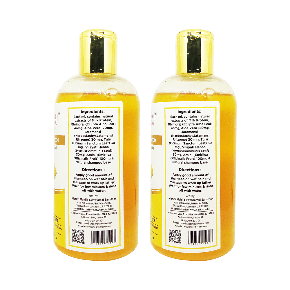 Khadi Mauri Herbal Protein Shampoo (300ml Each) - Image 2
